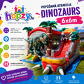 Dinozaurs – Piepūšamā atrakcija ar slidkalniņu | Hopzy.lv