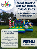 Futbola Piedzīvojums – Piepūšamā futbola atrakcija ar slidkalniņu | Hopzy.lv